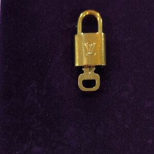 Gold Padlock Charm